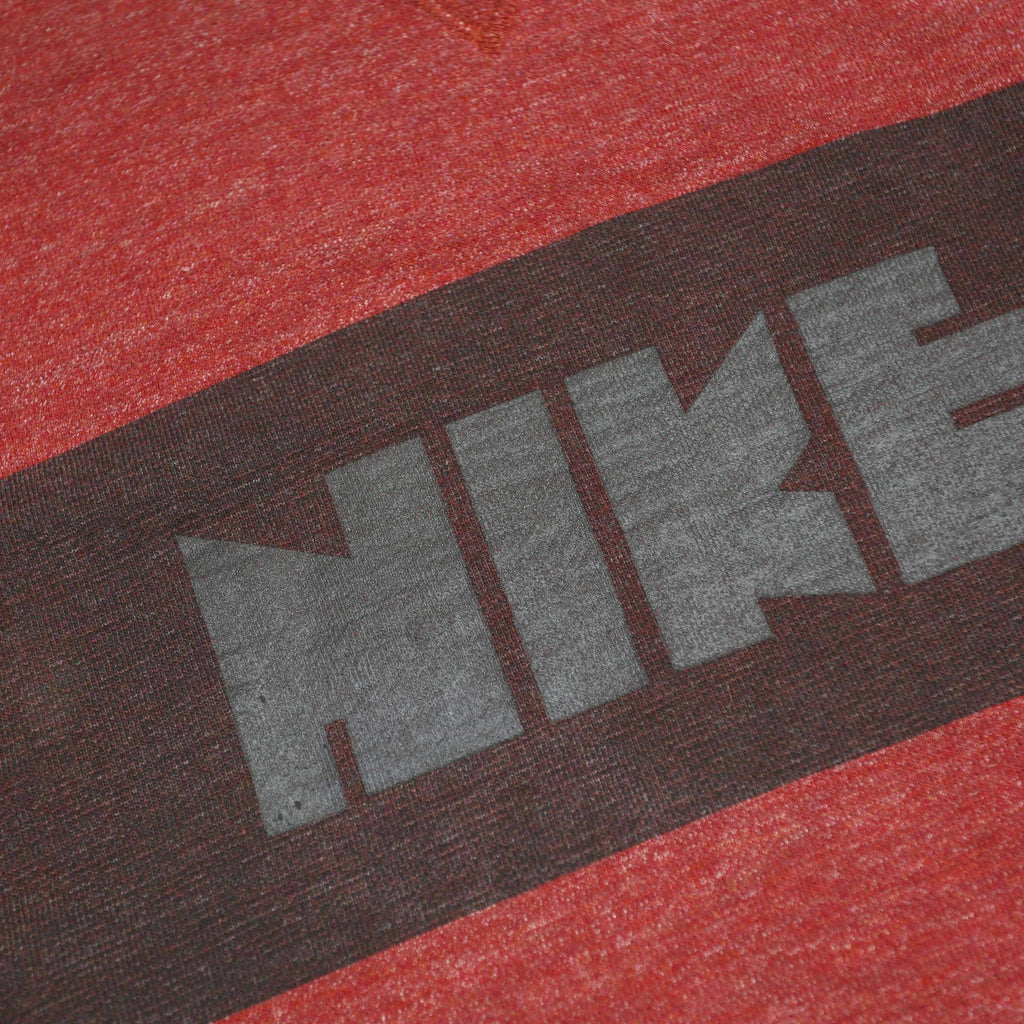 NIKE Womens Red Cotton Blend Crew Neck Sweatshirt M Lightweight Comfort