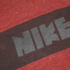 NIKE Womens Red Cotton Blend Crew Neck Sweatshirt M Lightweight Comfort