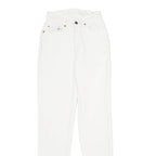 LEVI'S 512 TAPERED Womens Jeans White Slim Tapered Denim W22 L32 Classic Zip