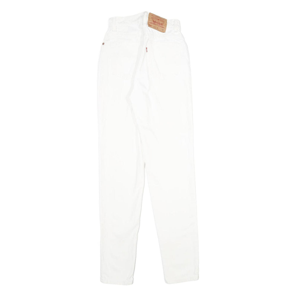 LEVI'S 512 TAPERED Womens Jeans White Slim Tapered Denim W22 L32 Classic Zip