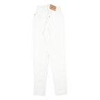 LEVI'S 512 TAPERED Womens Jeans White Slim Tapered Denim W22 L32 Classic Zip