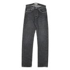GUESS Womens Regular Fit Straight Leg Denim Dark Wash Jeans W28 L33 Zip Closure