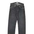 GUESS Womens Regular Fit Straight Leg Denim Dark Wash Jeans W28 L33 Zip Closure