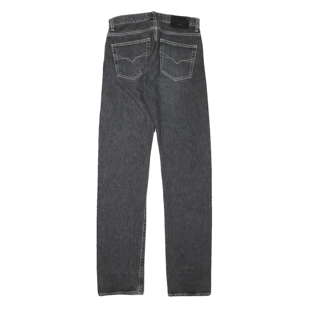 GUESS Womens Regular Fit Straight Leg Denim Dark Wash Jeans W28 L33 Zip Closure