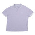 TOMMY HILFIGER Mens Light Purple Polo Shirt Short Sleeve Cotton L Casual Top