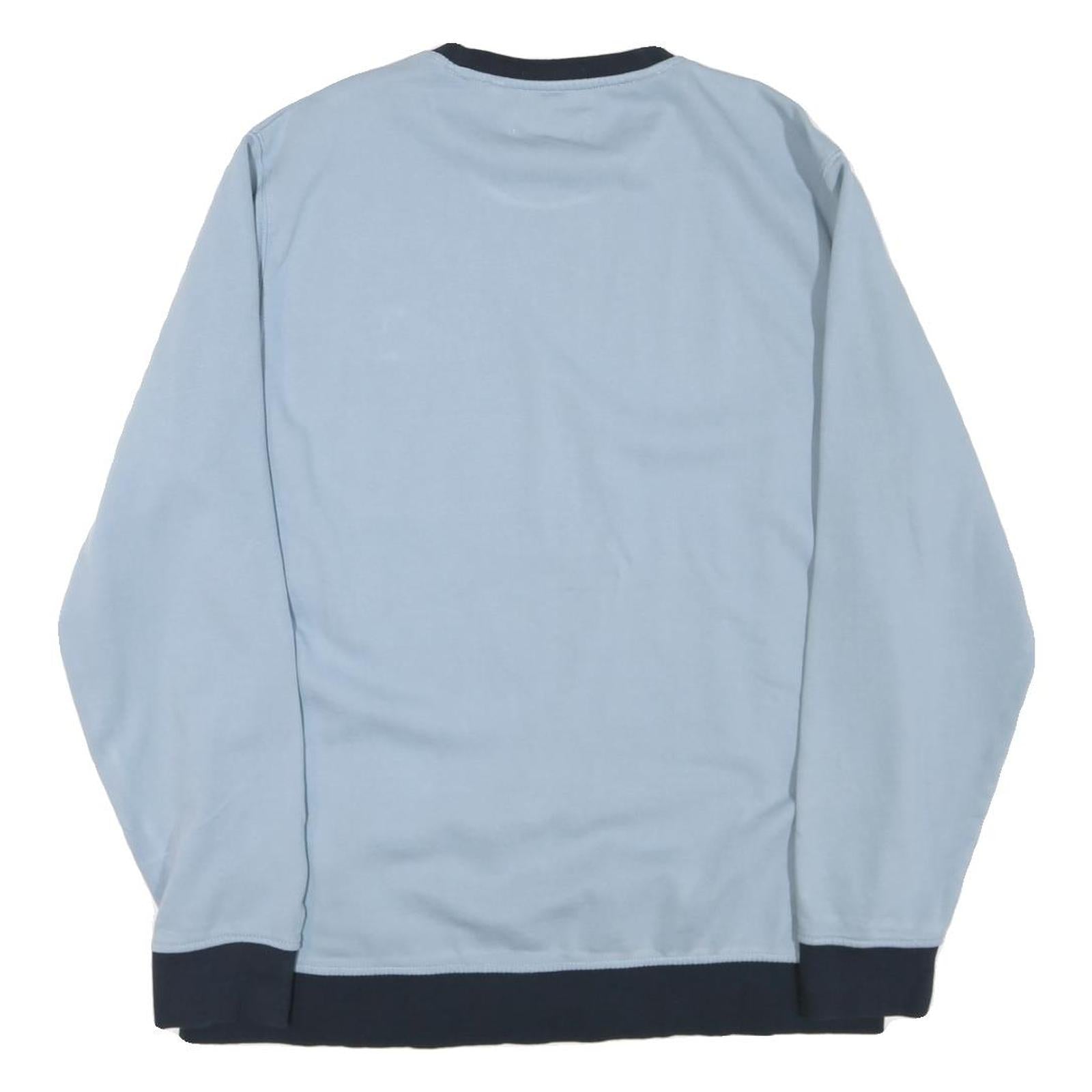 ORIGINAL PENGUIN Mens Blue & Navy Crew Neck XL Cotton Blend Sweatshirt Pullover