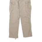 CARHARTT Mens Regular Beige Cargo Cotton Blend Trousers W32 L32 Workwear