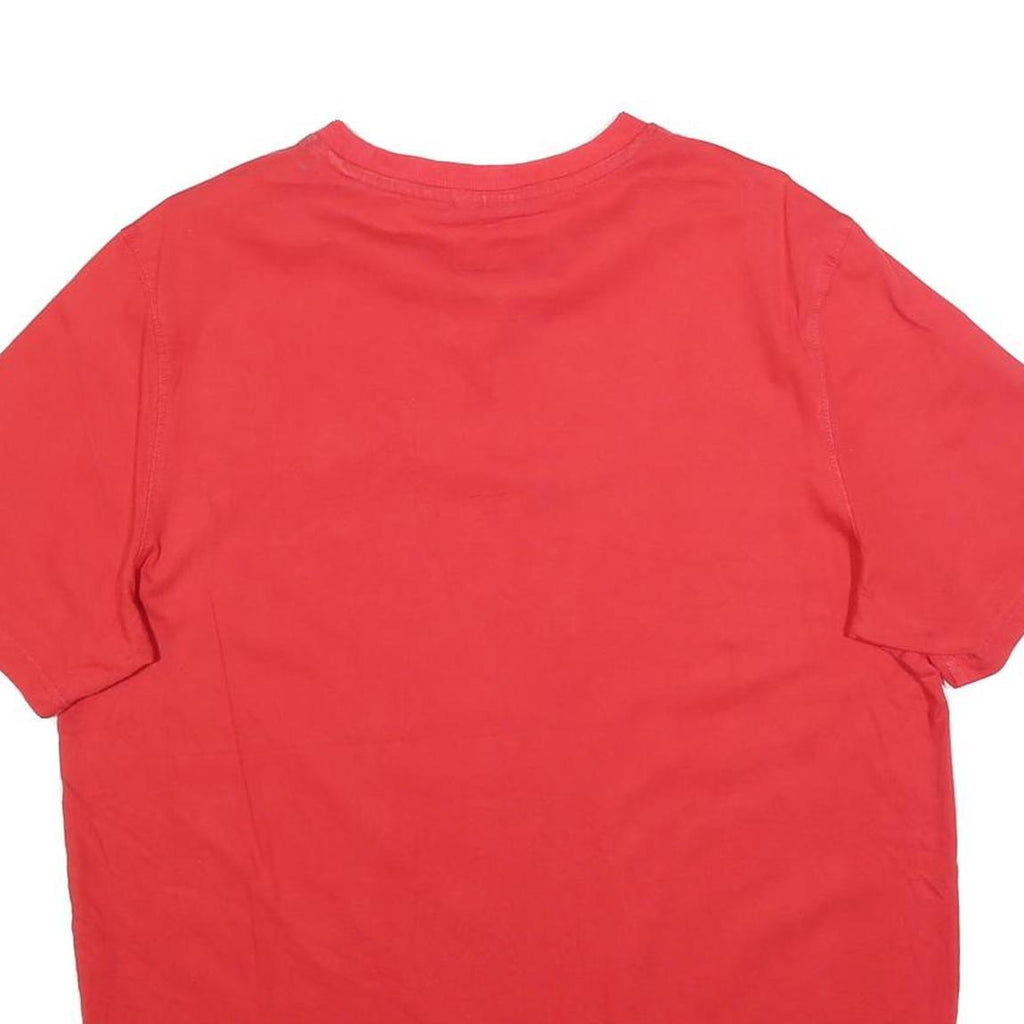 FILA Mens Red T-Shirt L Short Sleeve Crew Neck Classic Cotton Blend Casual