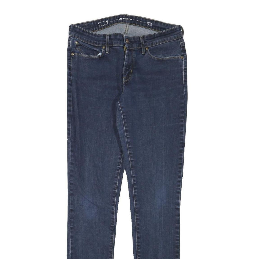 LEVI'S Womens Jeans Blue Slim Skinny Denim Medium W28 L31 Classic Zip Closure