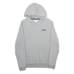 PUMA Mens Grey Hoodie S Cotton Blend Pullover Casual Sports Sweatshirt