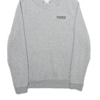 PUMA Mens Grey Hoodie S Cotton Blend Pullover Casual Sports Sweatshirt