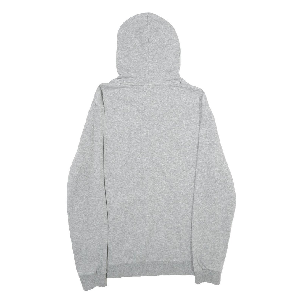 PUMA Mens Grey Hoodie S Cotton Blend Pullover Casual Sports Sweatshirt