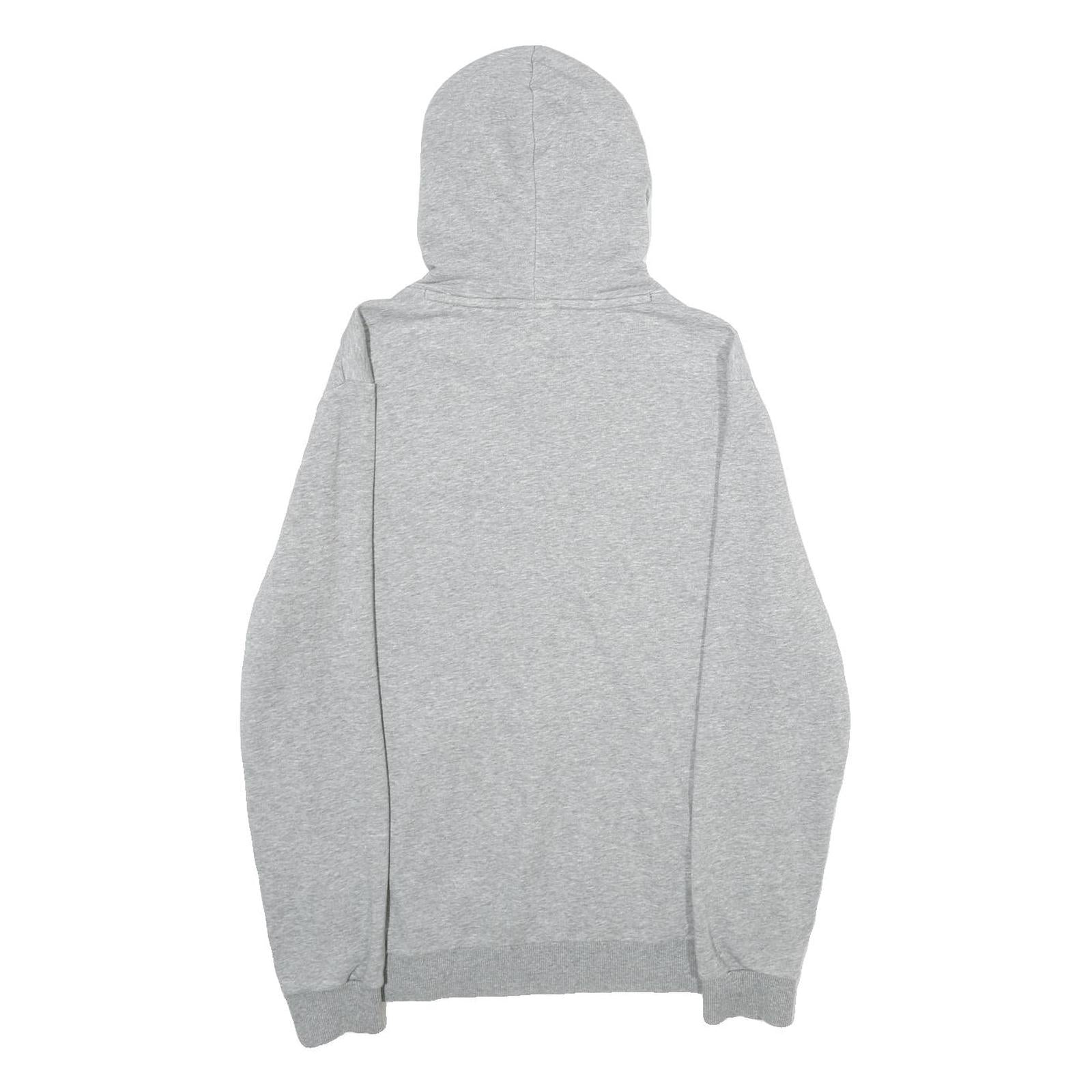 PUMA Mens Grey Hoodie S Cotton Blend Pullover Casual Sports Sweatshirt