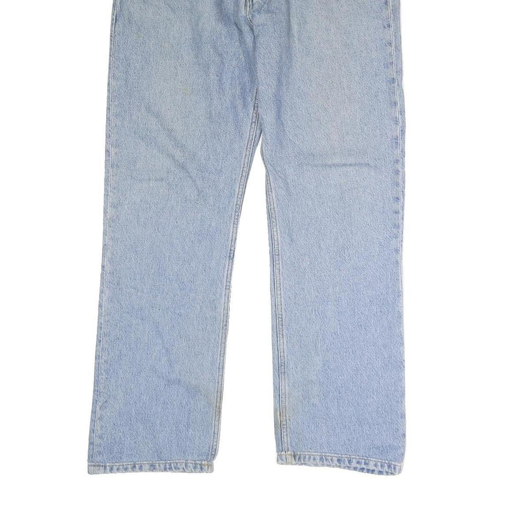 CARHARTT Mens Regular Fit Button Closure Light Blue Denim Jeans W36 L29 Classic