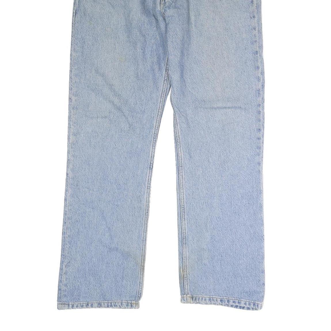 CARHARTT Mens Regular Fit Button Closure Light Blue Denim Jeans W36 L29 Classic