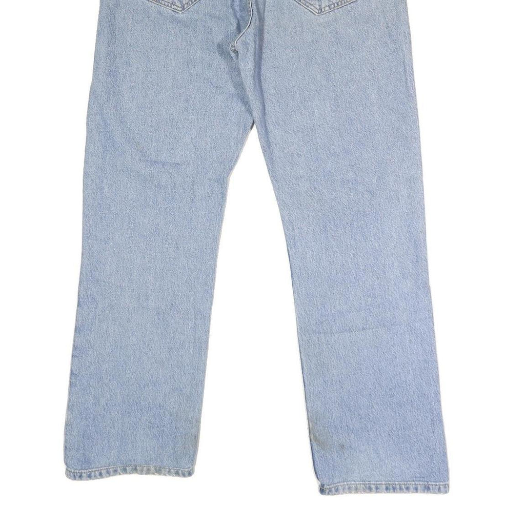 CARHARTT Mens Regular Fit Button Closure Light Blue Denim Jeans W36 L29 Classic