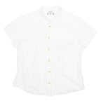 COLUMBIA Womens Plain Shirt White L