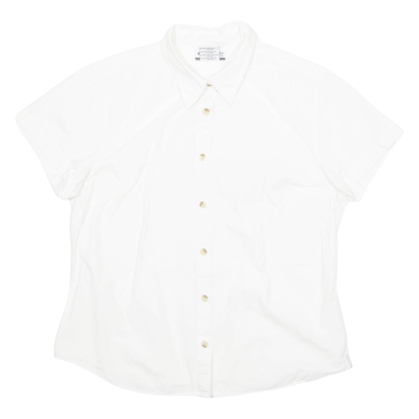 COLUMBIA Womens Plain Shirt White L