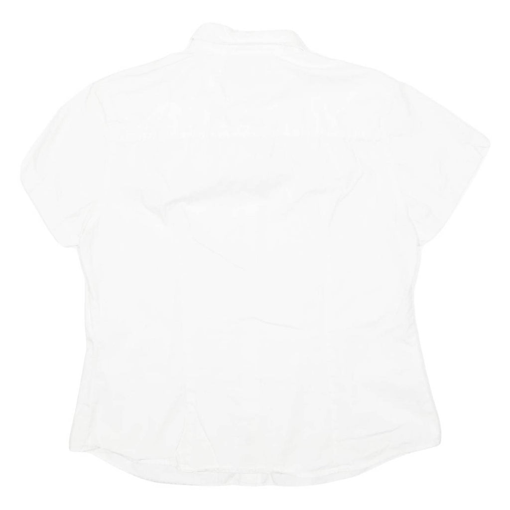 COLUMBIA Womens Plain Shirt White L