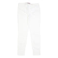 TOMMY HILFIGER Womens Slim White Denim Jeans W30 L29 Classic Zip Pocket