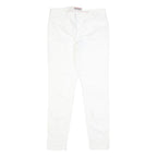 TOMMY HILFIGER Womens Slim White Denim Jeans W30 L29 Classic Zip Pocket