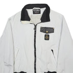 REFRIGIWEAR Womens White & Black Nylon Zip Jacket S Casual Lightweight Bomber