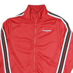 SUPPLY AND DEMAND Womens Red Polyester Blend Track Jacket UK 10 Stripe Detail