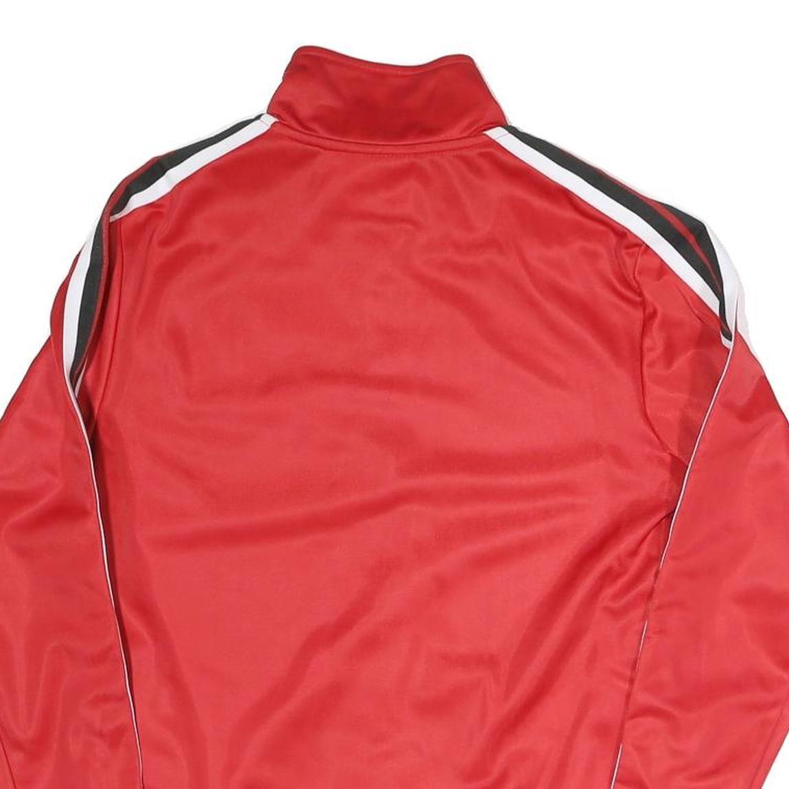 SUPPLY AND DEMAND Womens Red Polyester Blend Track Jacket UK 10 Stripe Detail