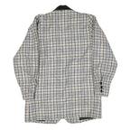 WOOLMARK Womens Black & White Houndstooth Wool Button Jacket M Woven Classic