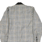 WOOLMARK Womens Black & White Houndstooth Wool Button Jacket M Woven Classic