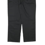 WRANGLER Mens Black Regular Fit Straight Leg Trousers W40 L30 Cotton Blend Zip