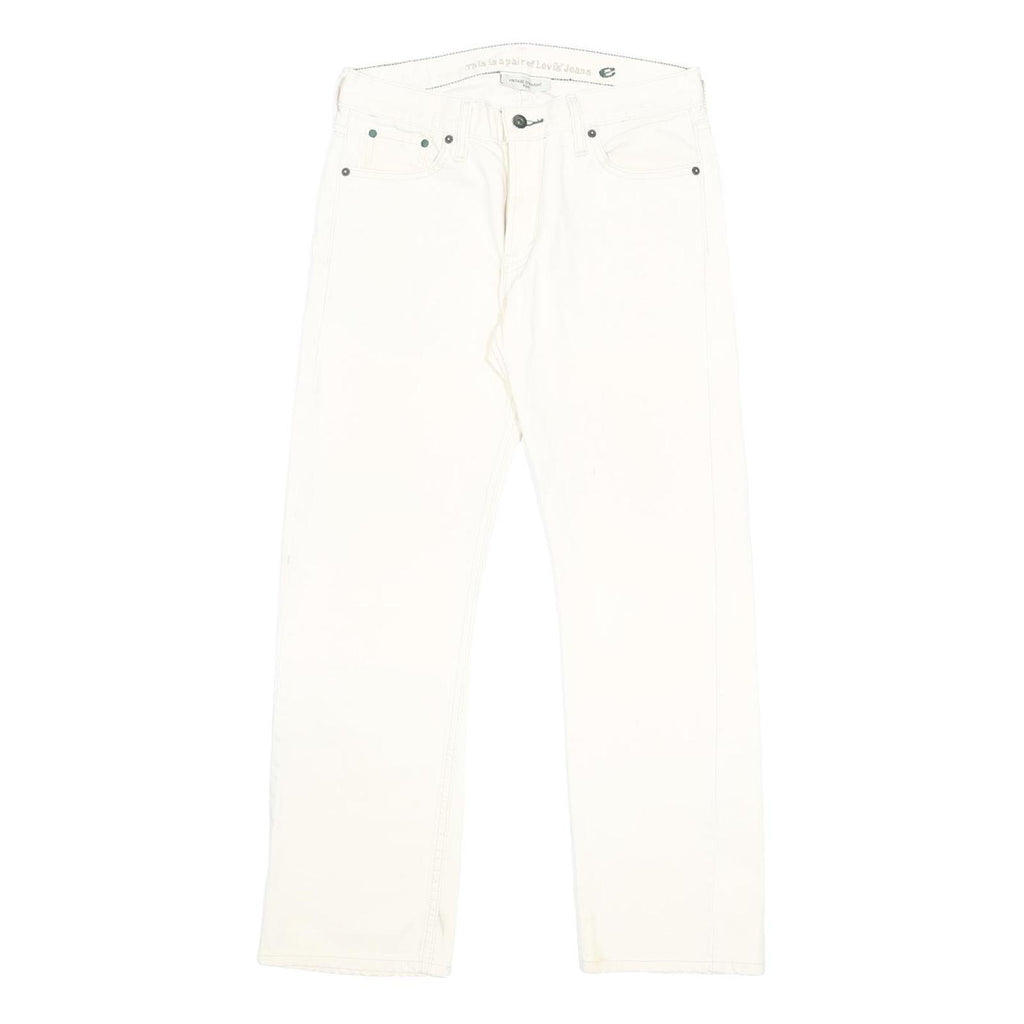 LEVI'S 539 Mens Jeans White Regular Straight Denim Rinse W32 L30 Comfortable Fit