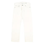 LEVI'S 539 Mens Jeans White Regular Straight Denim Rinse W32 L30 Comfortable Fit
