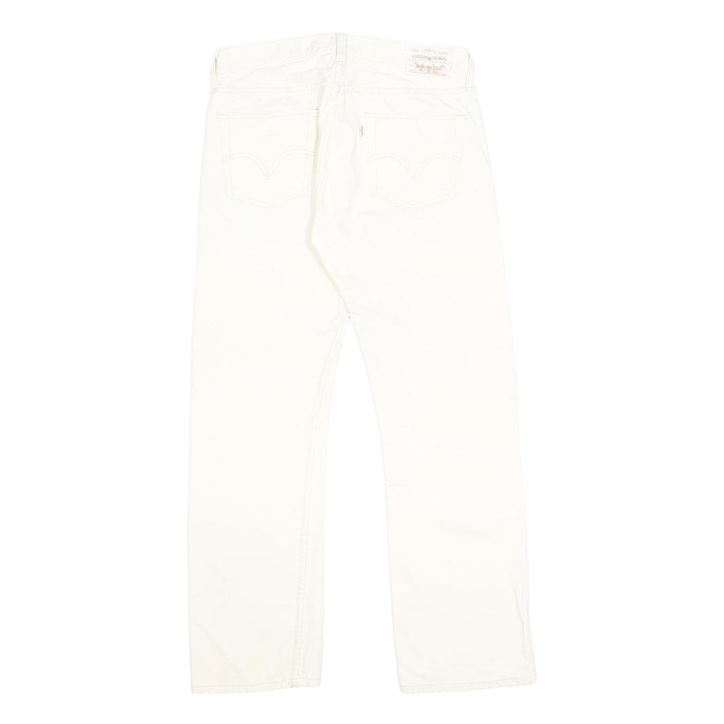 LEVI'S 539 Mens Jeans White Regular Straight Denim Rinse W32 L30 Comfortable Fit