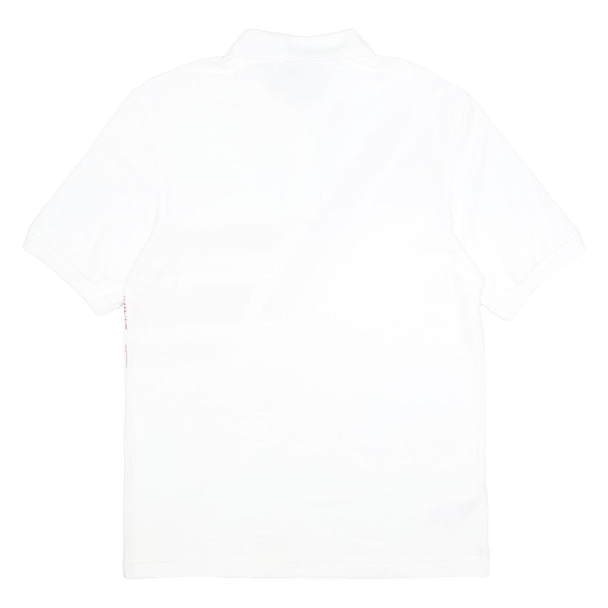 FRED PERRY X OFFSPRING Mens White & Red Short Sleeve Colourblock Polo Shirt M