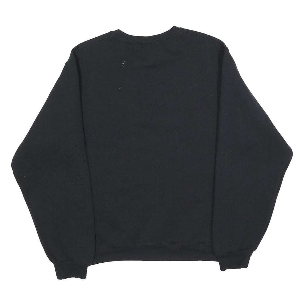 RUSSELL ATHLETIC Mens Black Omaha Grandparent Crew Neck S Cotton Sweatshirt