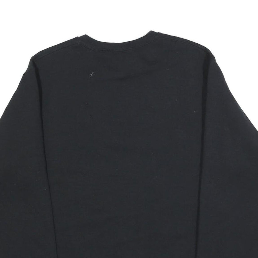 RUSSELL ATHLETIC Mens Black Omaha Grandparent Crew Neck S Cotton Sweatshirt