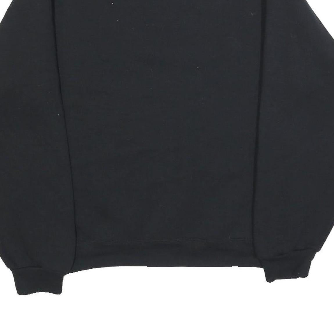 RUSSELL ATHLETIC Mens Black Omaha Grandparent Crew Neck S Cotton Sweatshirt