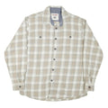 WRANGLER Mens Beige & Cream Checked Shirt L Long Sleeve Casual Classic