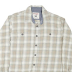 WRANGLER Mens Beige & Cream Checked Shirt L Long Sleeve Casual Classic