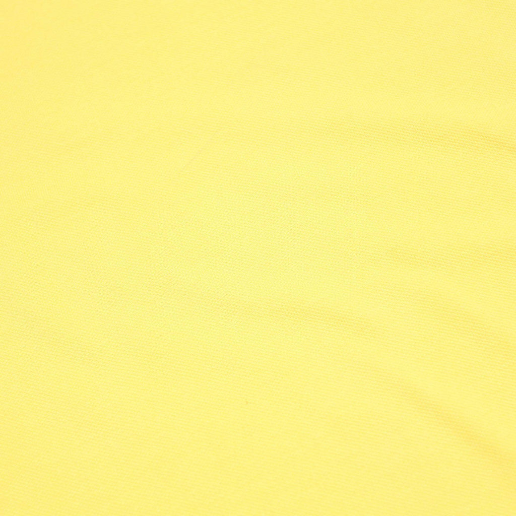 CHAMPION Mens Yellow Short Sleeve Plain L Cotton Blend Polo Shirt