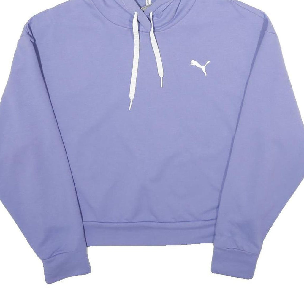 PUMA Womens Purple Hoodie Pullover S Lightweight Polyester Blend