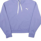 PUMA Womens Purple Hoodie Pullover S Lightweight Polyester Blend