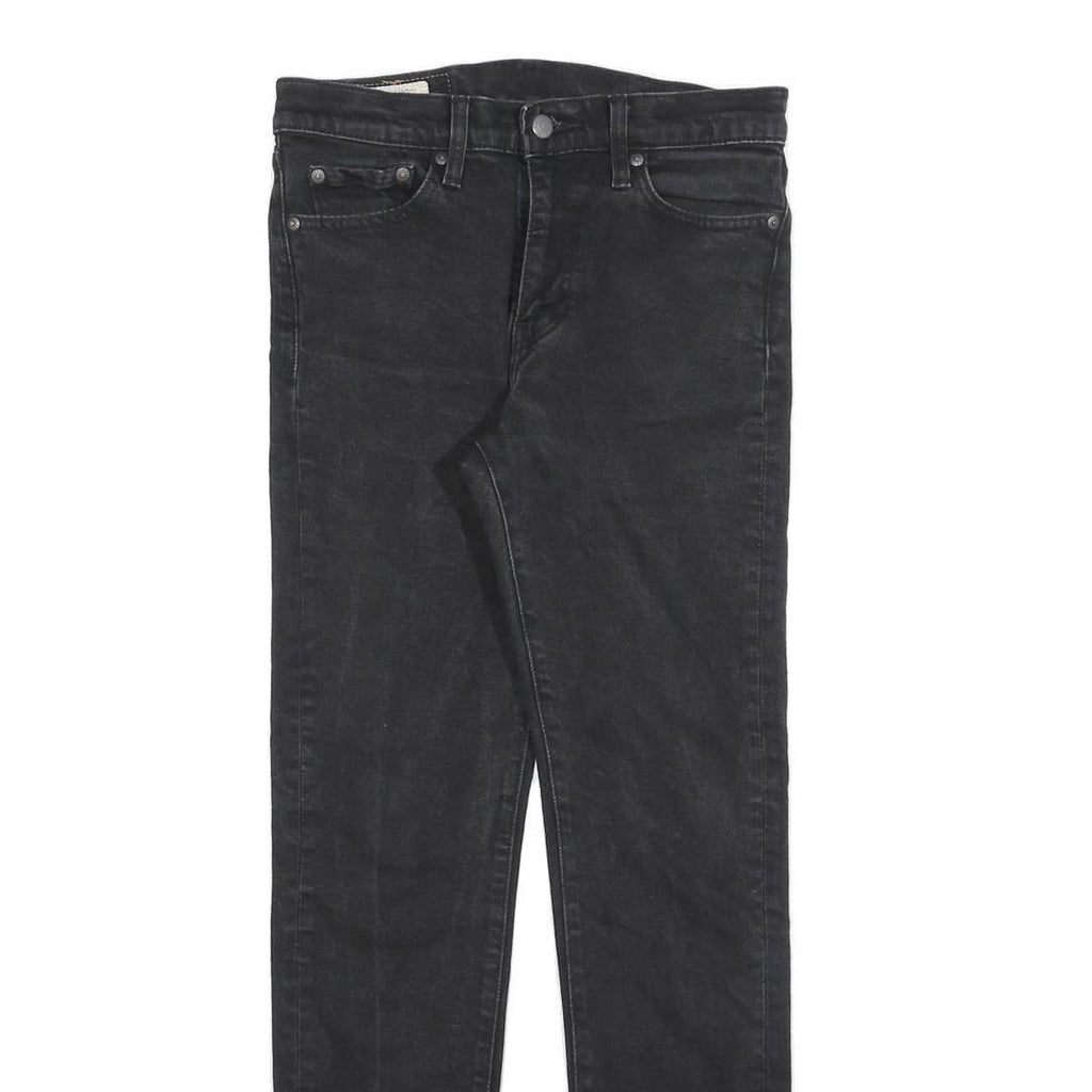 LEVI'S 510 BIG E Mens Black Slim Skinny Denim Medium W29 L32 Stretch Jeans