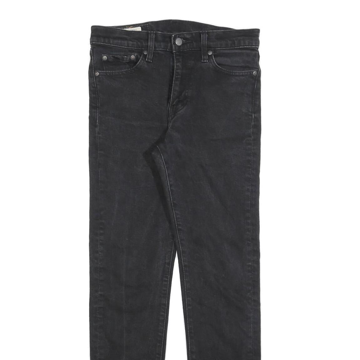 LEVI'S 510 BIG E Mens Black Slim Skinny Denim Medium W29 L32 Stretch Jeans