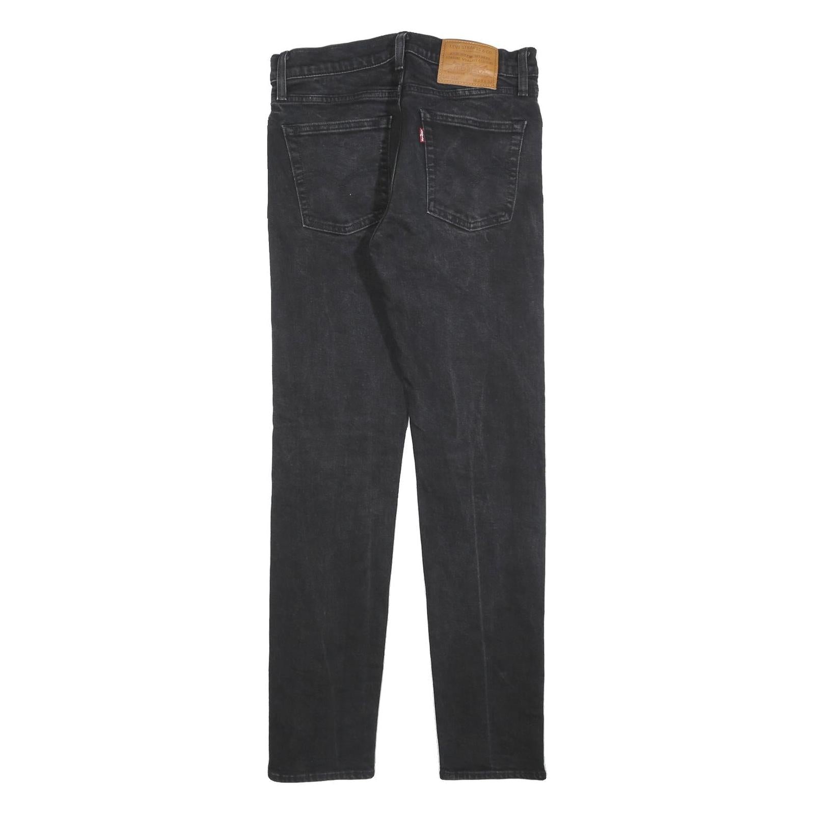 LEVI'S 510 BIG E Mens Black Slim Skinny Denim Medium W29 L32 Stretch Jeans