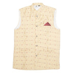 AMZIRA Womens Printed Shirt Gold High Neck Sleeveless Spotted L