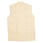 AMZIRA Womens Printed Shirt Gold High Neck Sleeveless Spotted L