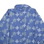 WEAR IT Mens Blue Print Zip Jacket M Nylon Casual Outdoor Patterned