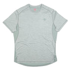 UMBRO Mens Grey Light Blue Sports T-Shirt XL Short Sleeve Crew Neck Performance